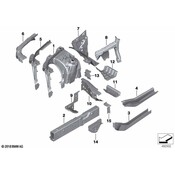 BMW Frame Side Member Bracket - Genuine BMW 41007933266