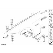 BMW Assembly Holder Side Panel Right - Genuine BMW 41008044986