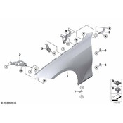 BMW Fender Bracket - Genuine BMW 41008494435