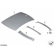 BMW Roof Header Panel - Genuine BMW 41009466188