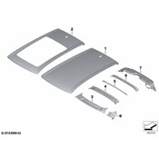 BMW Headliner Bracket - Genuine BMW 41009498785