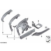 BMW Brake Hydraulic Line Bracket - Genuine BMW 41107204079