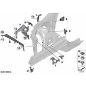 BMW Brake Hydraulic Line Bracket - Genuine BMW 41117267090