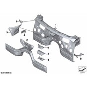 BMW Right Engine Compartment Partition - Genuine BMW 41117267120