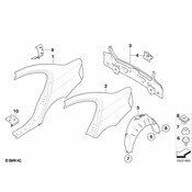 BMW Rear Body Panel Bracket - Genuine BMW 41127178136