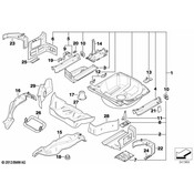 BMW Trunk Floor Right - Genuine BMW 41128243208