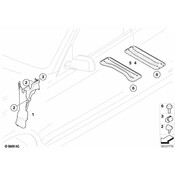 BMW Left Engine Compartment Partition - Genuine BMW 41133428694