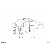 BMW Retaining Bar Door Retainer - Genuine BMW 41211858285