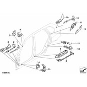 BMW Body B-Pillar Baffle Plate - Genuine BMW 41217163445