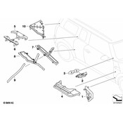 MINI Body B-Pillar Baffle Plate - Genuine MINI 41217174830
