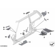 MINI Body B-Pillar Baffle Plate - Genuine MINI 41217184973