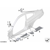 BMW Floor Baffle Plate - Genuine BMW 41217230303