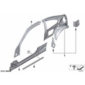 BMW Quarter Panel Filler Panel - Genuine BMW 41217263868
