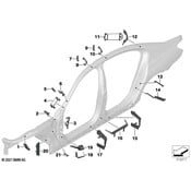 BMW Body A-Pillar Baffle Plate - Genuine BMW 41217330221