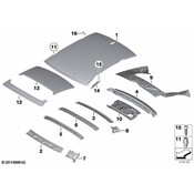 BMW Roof Bow - Genuine BMW 41237263841