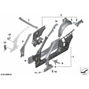 BMW Roof Header Panel - Genuine BMW 41327347289
