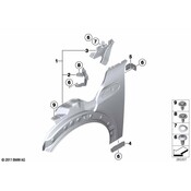 MINI Fender Closing Plate - Genuine MINI 41352754719
