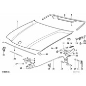 BMW Right Engine Hood Hinge - Genuine BMW 41618135070