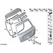 MINI Liftgate Hinge - Genuine MINI 41622754281