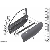 BMW Strut Exterior Mirror - Genuine BMW 51007313984