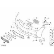 BMW Set Mounts Pdc Sensor Front (Pdc) - Genuine BMW 51110432249