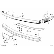 BMW Rubber Strip Front - Genuine BMW 51111841070