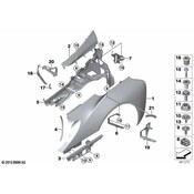 BMW Seal Side Panel Rear Left - Genuine BMW 51112696887