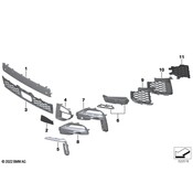 BMW Grille Molding - Genuine BMW 51115A1E051
