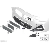 BMW Grille - Genuine BMW 51115A2FCC1