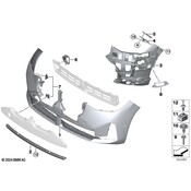 BMW Front Bumper Splitter - Genuine BMW 51115A53590