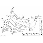 BMW Front Right Brake Air Duct - Genuine BMW 51117051486