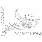 BMW Licence Plate Base - Genuine BMW 51117129858