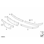BMW Bumper Guard Primed Front Left - Genuine BMW 51117142191