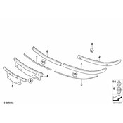 BMW Licence Plate Base Primed (Chromline) - Genuine BMW 51117142202
