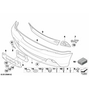 BMW Grid Lateral Right (Chrom) - Genuine BMW 51117147528