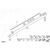 BMW Clip (Yellow) - Genuine BMW 51117160450
