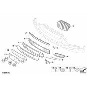 BMW Grid Centre Open (Alu Matt) - Genuine BMW 51117163957