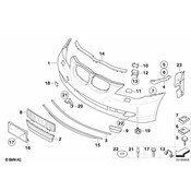 BMW Cover Air Duct Brake Right - Genuine BMW 51117178100
