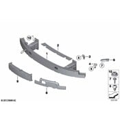BMW Bumper Cover Reinforcement Beam - Genuine BMW 51117185488