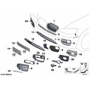 BMW Closed Grid Right - Genuine BMW 51117188384