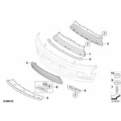 MINI Bumper Trim - Genuine MINI 51117195418