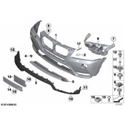 BMW Trim Panel Front Black (Pdc) - Genuine BMW 51117210445