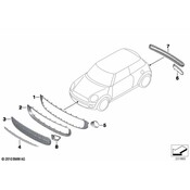 MINI Grille - Genuine MINI 51117248789