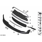 Mini Radiator Support Air Deflector - Genuine Mini 51117250779