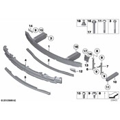 BMW Deformation Element Front Bottom Right - Genuine BMW 51117273400