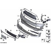 Mini Radiator Support Air Deflector - Genuine Mini 51117283340