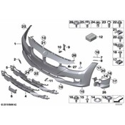 BMW Cover Spray Nozzle Primed Left - Genuine BMW 51117293031