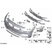 BMW Cover Air Inlet Middle (Acc) - Genuine BMW 51117294676