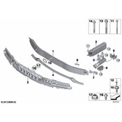 BMW Carrier Bumper Front Bottom - Genuine BMW 51117294912