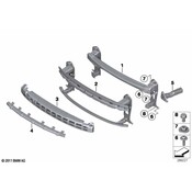 Mini Cooper Carrier Bumper Front - Genuine Mini 51117296635